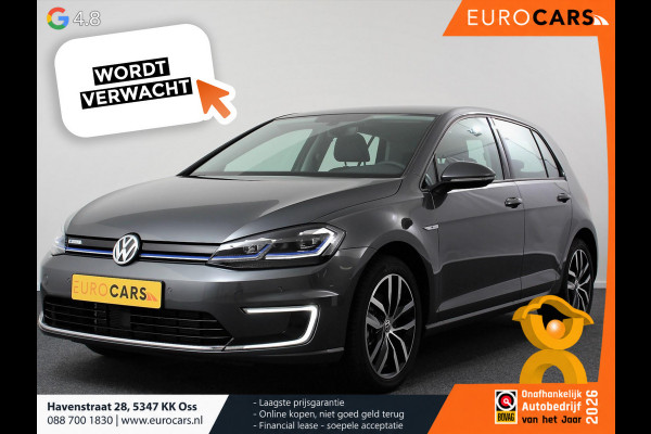 Volkswagen e-Golf Edition Navigatie SOH 90,5% Climate control Virtual cockpit Parkeersensoren V+A DAB+ Adaptive Cruise Control 17" Lichtmetalen velgen