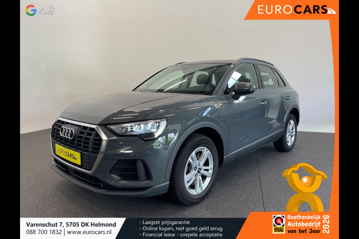 Audi Q3 45 TFSI e S-tronic Navigatie Apple Carplay Android Auto Parkeersensoren Cruise Control Elektrische achterklep Virtual Cockpit Climate Control Lichtmetalen velgen