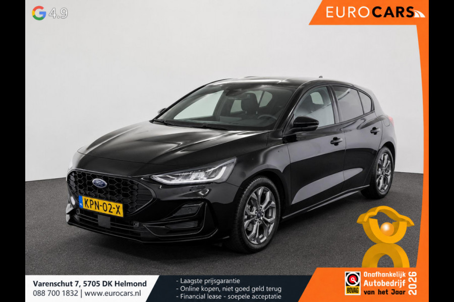 Ford Focus 1.0 EcoBoost Hybrid 155pk Automaat ST Line Navigatie Cruise Control Parkeer sensoren Lichtmetalen Velgen Extra Getint Glas
