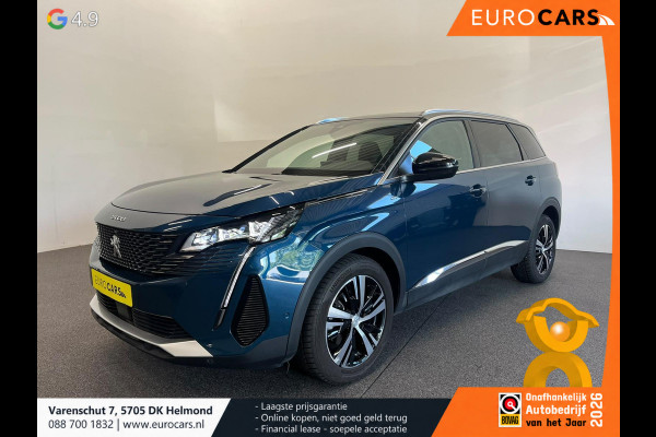 Peugeot 5008 1.2 PureTech GT 7 persoons Panoramdak Trekhaak Elektrisch Memory Seats Navigatie Apple Carplay Android Auto Camera Parkeersensoren Adaptive Cruise Control Stoelverwarming Elektrische achterklep Full Led Climate Control