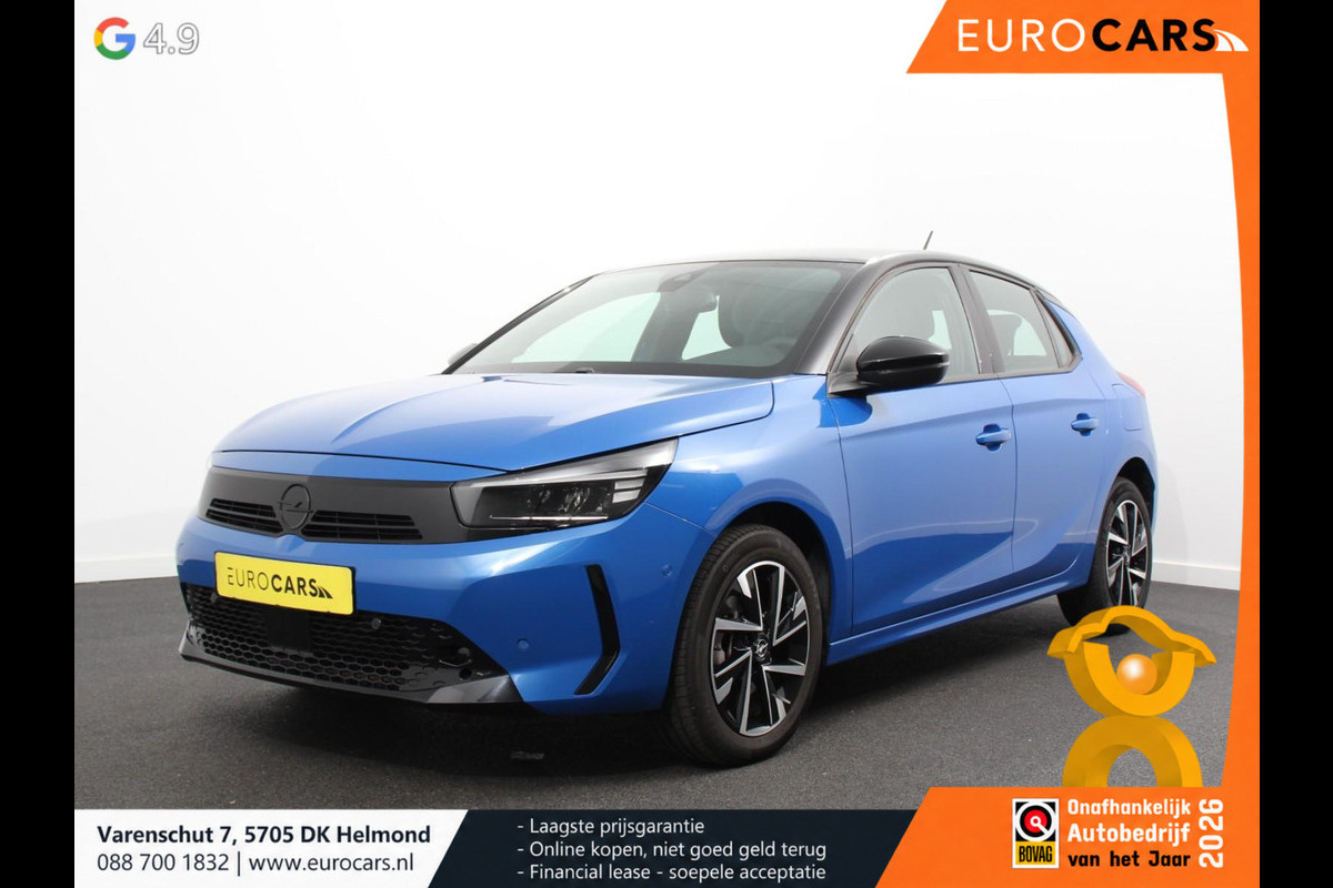 Opel Corsa 1.2 Turbo Hybrid 100pk Automaat GS Navigatie Apple Carplay/Android Auto Airco Camera Cruise Control Led Lichtmetalen velgen Camera