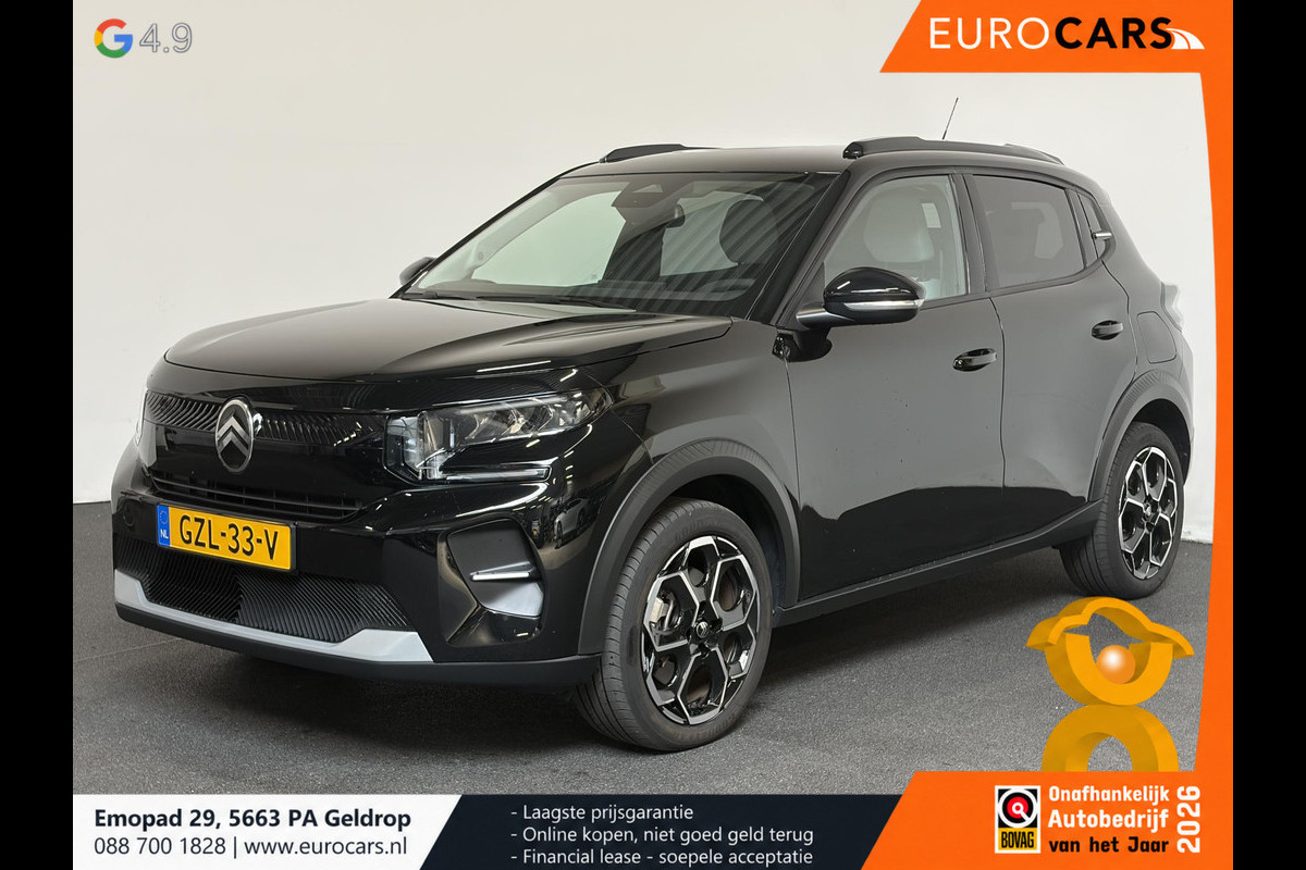 Citroën ë-C3 Max Automaat 113pk 44 kWh Climate Control Half lederen bekleding Led Navigatie Apple Carplay/Android Auto Lichtmetalen Velgen Cruise Control Parkeer sensoren
