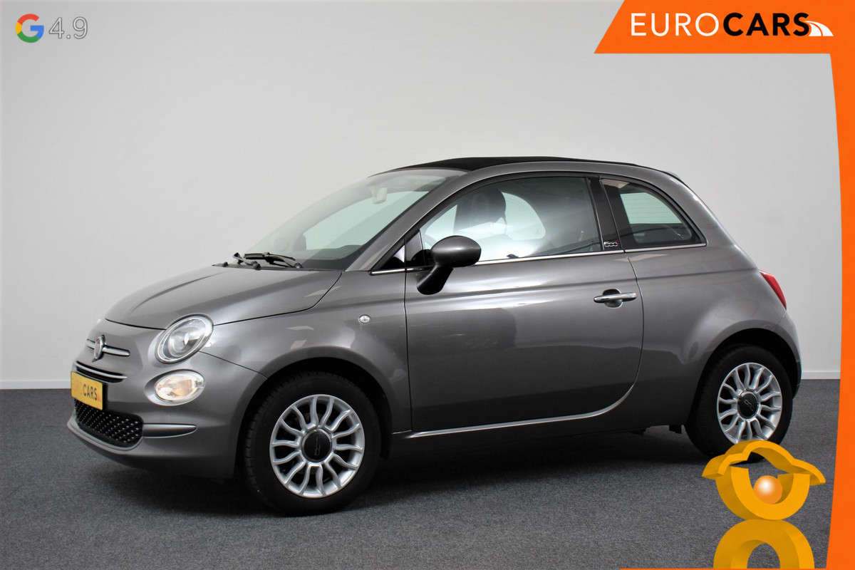 Fiat 500C 1.2 Lounge Navigatie Lederen interieur Climate control Cruise control Parkeer sensor achter DAB