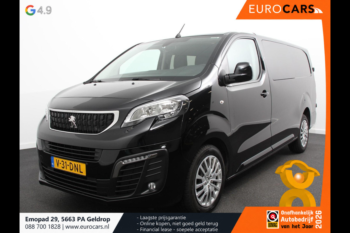 Peugeot Expert 2.0 180PK Long Premium Dubbele Cabine Automaat Navigatie Apple Carplay/Android Auto Airco Bluetooth Trekhaak Betimmering