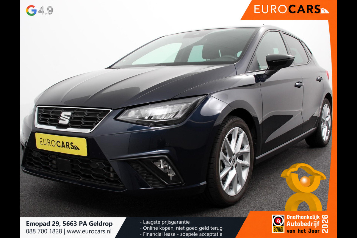 Seat Ibiza 1.0 TSI 110pk DSG FR Automaat Navigatie Apple Carplay/Android Auto Camera Parkeersensoren Adaptive cruise control Keyless Entry/Start Virtual Cockpit Stoelverwarming Ledverlichting Getinte ramen