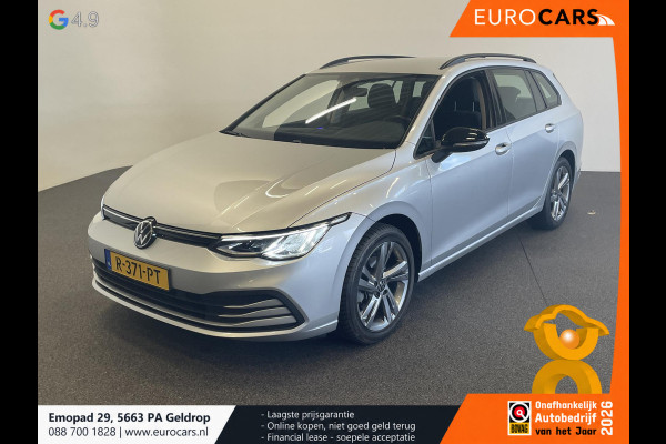 Volkswagen Golf Variant 1.0 eTSI 110pk DSG Life Automaat Navigatie Climate Control Parkeer sensoren Cruise control adaptieve Stoelverwarming Led