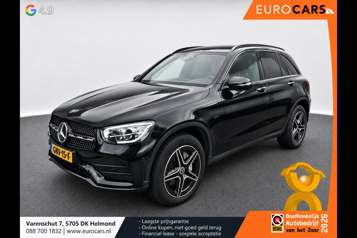 Mercedes-Benz GLC 300e 4MATIC Business Solution AMG Navigatie Apple CarPlay Android Auto 360° camera Parkeerhulp Cruise Control Full Led Stoelverwarming Elektrische achterklep Climate Control Lichtmetalen velgen