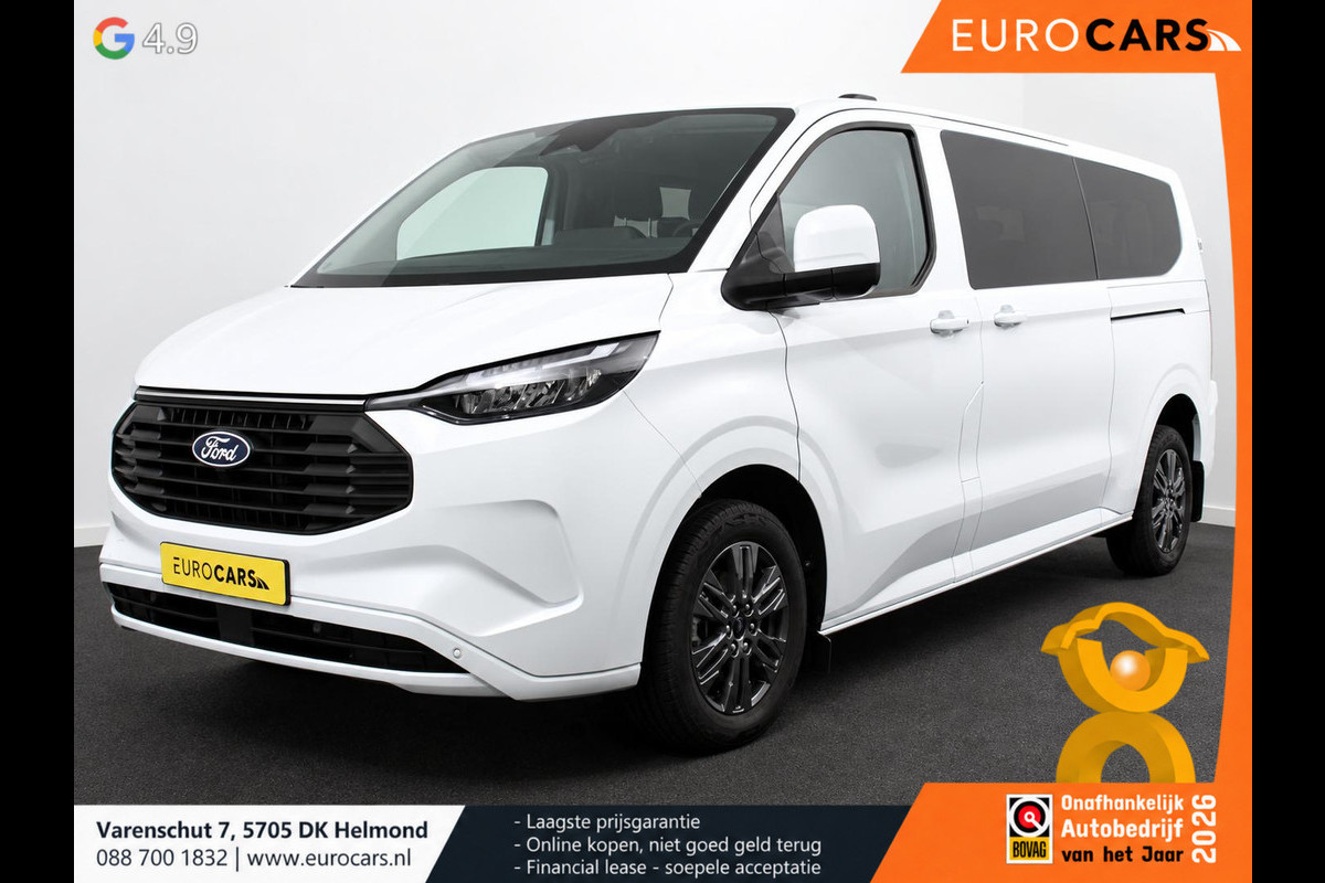 Ford Transit Custom 340 2.5 Automaat PHEV L2H1 Limited 9 PERS Navigatie Apple CarPlay Android Auto Camera Parkeerhulp Adaptive Cruise Control Dodehoekdetectie Stoel- en stuurverwarming Full Led Climate Control Lichtmetalen velgen