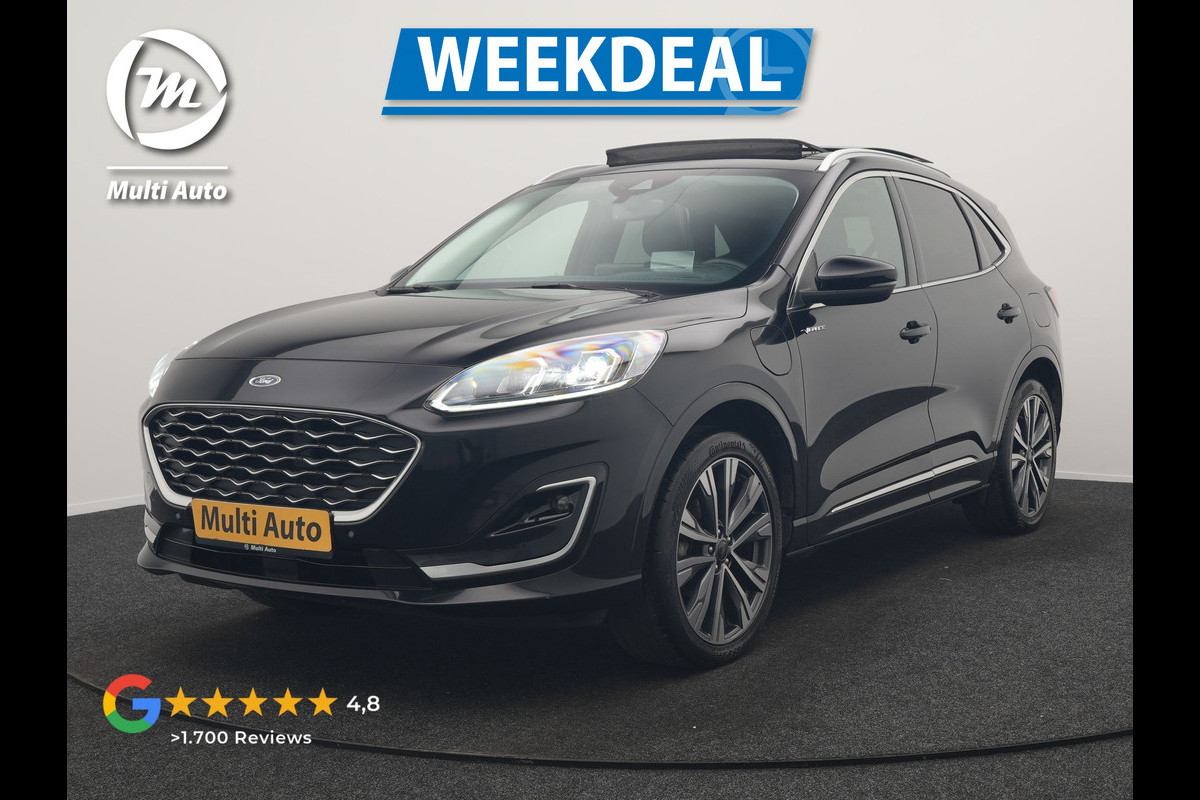 Ford Kuga 2.5 Vignale PHEV 225pk Dealer O.H. | Panodak | Head Up | Camera | Bang & Olufsen | Lederen Comfortstoelen Memory & Verwarmd | Stuur Verwarmd | Navigatie | DAB | Virtual | 20"L.M | Cruise Control | Plug In Hybrid |
