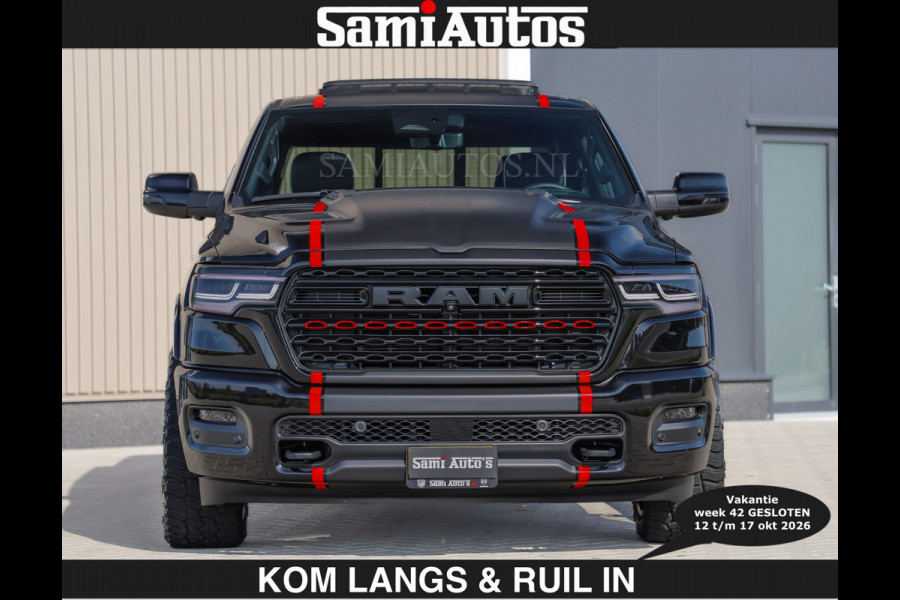Dodge Ram Limited 540 PK | €84950,- excl De Meest Luxe en Volle Pick-Up in zijn Klasse | Massage + Full Option | Comfortabele Dubbele Cabine met Royale 5 Zitplaatsen | BPM vrij | Nu Leverbaar uit Voorraad | Voorraad Nr 2334 - 5409 | De specialist in Amerikaanse pick‑ups in Nederland en Europa.
