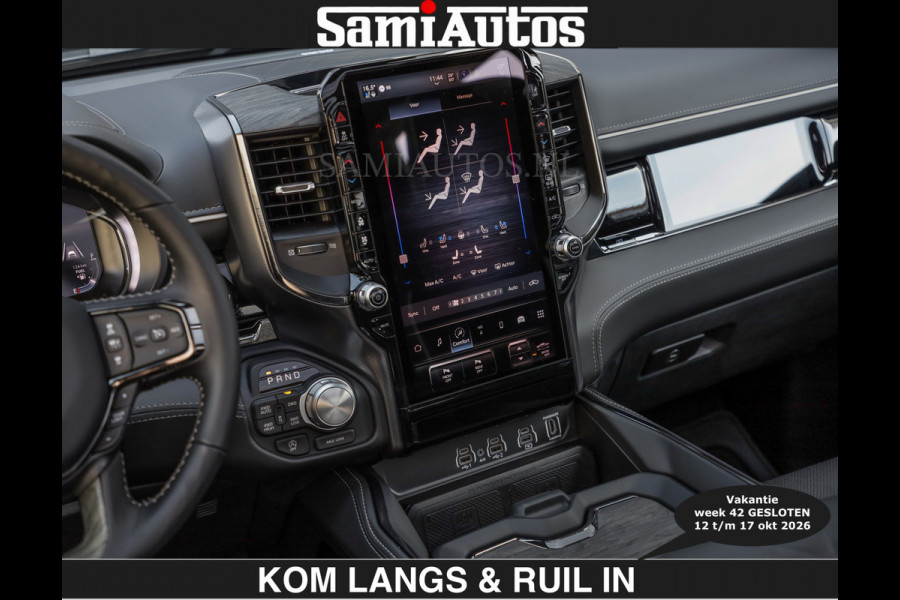 Dodge Ram Limited 540 PK | €84950,- excl De Meest Luxe en Volle Pick-Up in zijn Klasse | Massage + Full Option | Comfortabele Dubbele Cabine met Royale 5 Zitplaatsen | BPM vrij | Nu Leverbaar uit Voorraad | Voorraad Nr 2334 - 5409 | De specialist in Amerikaanse pick‑ups in Nederland en Europa.