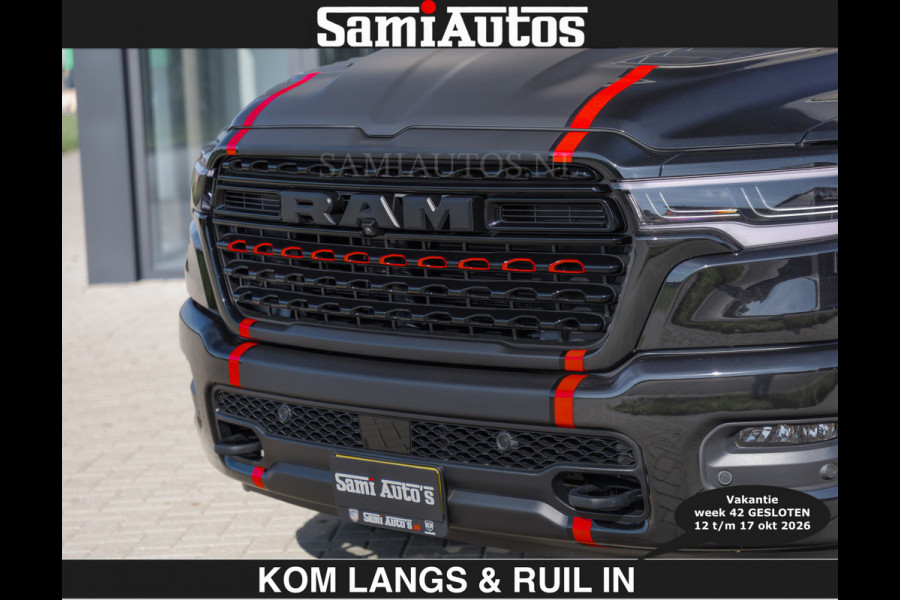 Dodge Ram Limited 540 PK | €84950,- excl De Meest Luxe en Volle Pick-Up in zijn Klasse | Massage + Full Option | Comfortabele Dubbele Cabine met Royale 5 Zitplaatsen | BPM vrij | Nu Leverbaar uit Voorraad | Voorraad Nr 2334 - 5409 | De specialist in Amerikaanse pick‑ups in Nederland en Europa.