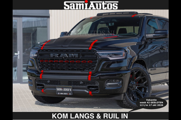 Dodge Ram Limited 540 PK | €84950,- excl De Meest Luxe en Volle Pick-Up in zijn Klasse | Massage + Full Option | Comfortabele Dubbele Cabine met Royale 5 Zitplaatsen | BPM vrij | Nu Leverbaar uit Voorraad | Voorraad Nr 2334 - 5409 | De specialist in Amerikaanse pick‑ups in Nederland en Europa.