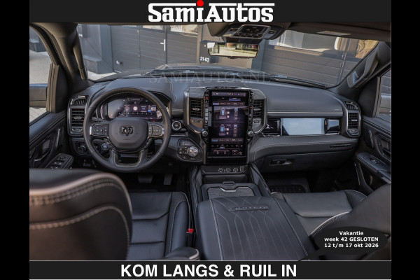 Dodge Ram Limited 540 PK | €84950,- excl De Meest Luxe en Volle Pick-Up in zijn Klasse | Massage + Full Option | Comfortabele Dubbele Cabine met Royale 5 Zitplaatsen | BPM vrij | Nu Leverbaar uit Voorraad | Voorraad Nr 2334 - 5409 | De specialist in Amerikaanse pick‑ups in Nederland en Europa.