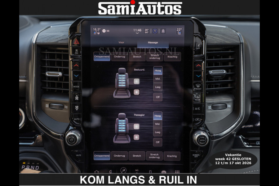 Dodge Ram Limited 540 PK | €84950,- excl De Meest Luxe en Volle Pick-Up in zijn Klasse | Massage + Full Option | Comfortabele Dubbele Cabine met Royale 5 Zitplaatsen | BPM vrij | Nu Leverbaar uit Voorraad | Voorraad Nr 2334 - 5409 | De specialist in Amerikaanse pick‑ups in Nederland en Europa.