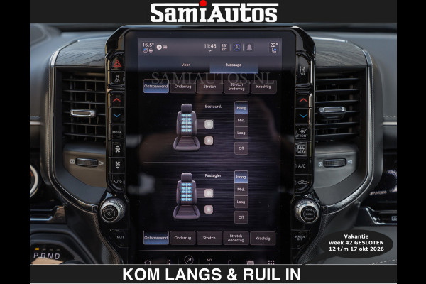 Dodge Ram Limited 540 PK | €84950,- excl De Meest Luxe en Volle Pick-Up in zijn Klasse | Massage + Full Option | Comfortabele Dubbele Cabine met Royale 5 Zitplaatsen | BPM vrij | Nu Leverbaar uit Voorraad | Voorraad Nr 2334 - 5409 | De specialist in Amerikaanse pick‑ups in Nederland en Europa.