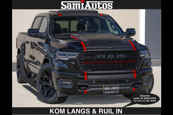 Dodge Ram Limited 540 PK | €84950,- excl De Meest Luxe en Volle Pick-Up in zijn Klasse | Massage + Full Option | Comfortabele Dubbele Cabine met Royale 5 Zitplaatsen | BPM vrij | Nu Leverbaar uit Voorraad | Voorraad Nr 2334 - 5409 | De specialist in Amerikaanse pick‑ups in Nederland en Europa.