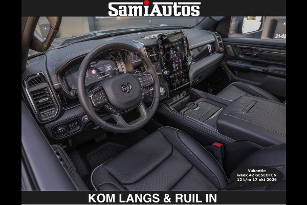 Dodge Ram Limited 540 PK | €84950,- excl De Meest Luxe en Volle Pick-Up in zijn Klasse | Massage + Full Option | Comfortabele Dubbele Cabine met Royale 5 Zitplaatsen | BPM vrij | Nu Leverbaar uit Voorraad | Voorraad Nr 2334 - 5409 | De specialist in Amerikaanse pick‑ups in Nederland en Europa.