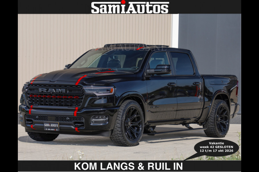 Dodge Ram Limited 540 PK | €84950,- excl De Meest Luxe en Volle Pick-Up in zijn Klasse | Massage + Full Option | Comfortabele Dubbele Cabine met Royale 5 Zitplaatsen | BPM vrij | Nu Leverbaar uit Voorraad | Voorraad Nr 2334 - 5409 | De specialist in Amerikaanse pick‑ups in Nederland en Europa.