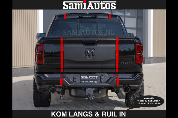Dodge Ram Limited 540 PK | €84950,- excl De Meest Luxe en Volle Pick-Up in zijn Klasse | Massage + Full Option | Comfortabele Dubbele Cabine met Royale 5 Zitplaatsen | BPM vrij | Nu Leverbaar uit Voorraad | Voorraad Nr 2334 - 5409 | De specialist in Amerikaanse pick‑ups in Nederland en Europa.