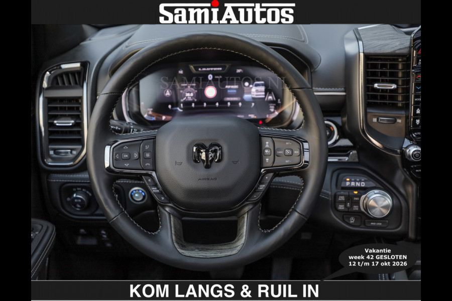 Dodge Ram Limited 540 PK | €84950,- excl De Meest Luxe en Volle Pick-Up in zijn Klasse | Massage + Full Option | Comfortabele Dubbele Cabine met Royale 5 Zitplaatsen | BPM vrij | Nu Leverbaar uit Voorraad | Voorraad Nr 2334 - 5409 | De specialist in Amerikaanse pick‑ups in Nederland en Europa.