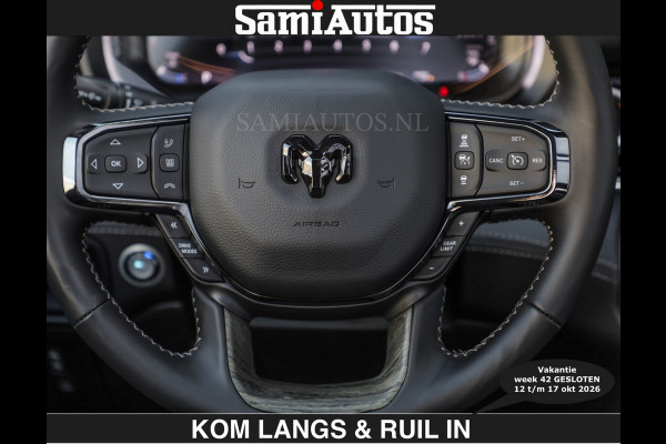 Dodge Ram Limited 540 PK | €84950,- excl De Meest Luxe en Volle Pick-Up in zijn Klasse | Massage + Full Option | Comfortabele Dubbele Cabine met Royale 5 Zitplaatsen | BPM vrij | Nu Leverbaar uit Voorraad | Voorraad Nr 2334 - 5409 | De specialist in Amerikaanse pick‑ups in Nederland en Europa.