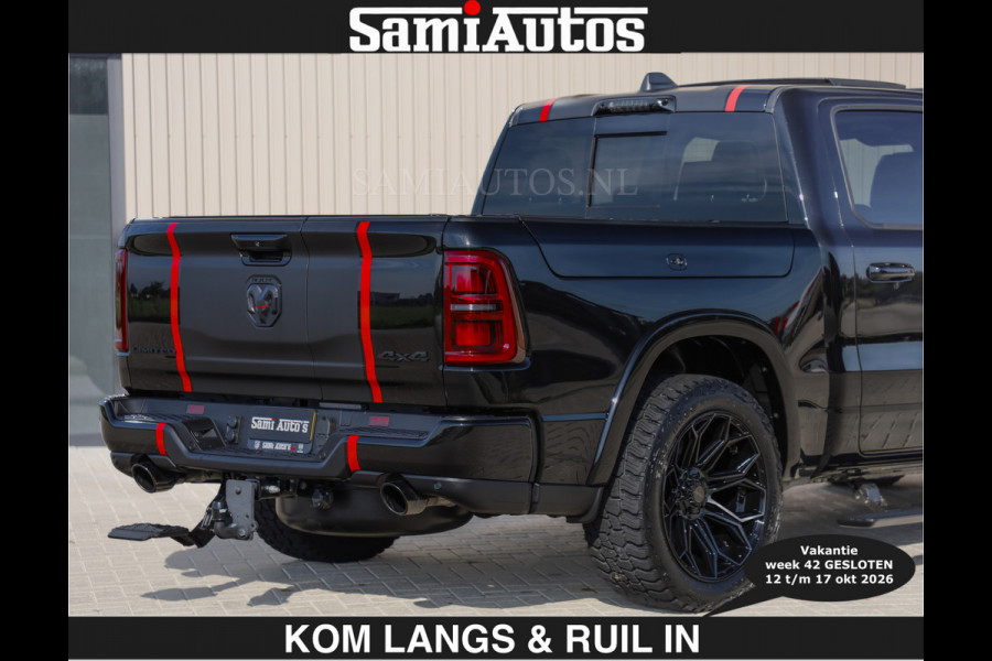 Dodge Ram Limited 540 PK | €84950,- excl De Meest Luxe en Volle Pick-Up in zijn Klasse | Massage + Full Option | Comfortabele Dubbele Cabine met Royale 5 Zitplaatsen | BPM vrij | Nu Leverbaar uit Voorraad | Voorraad Nr 2334 - 5409 | De specialist in Amerikaanse pick‑ups in Nederland en Europa.