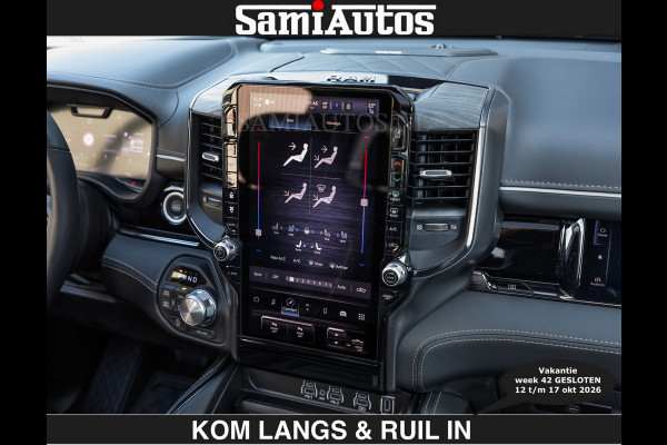 Dodge Ram Limited 540 PK | €84950,- excl De Meest Luxe en Volle Pick-Up in zijn Klasse | Massage + Full Option | Comfortabele Dubbele Cabine met Royale 5 Zitplaatsen | BPM vrij | Nu Leverbaar uit Voorraad | Voorraad Nr 2334 - 5409 | De specialist in Amerikaanse pick‑ups in Nederland en Europa.