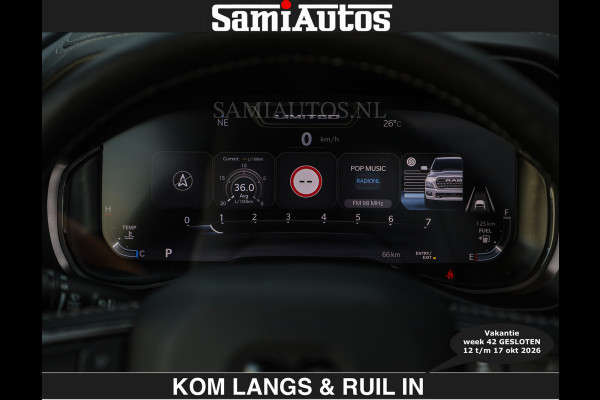 Dodge Ram Limited 540 PK | €84950,- excl De Meest Luxe en Volle Pick-Up in zijn Klasse | Massage + Full Option | Comfortabele Dubbele Cabine met Royale 5 Zitplaatsen | BPM vrij | Nu Leverbaar uit Voorraad | Voorraad Nr 2334 - 5409 | De specialist in Amerikaanse pick‑ups in Nederland en Europa.