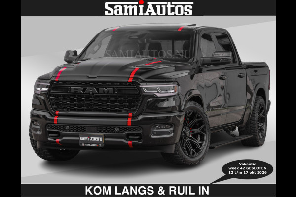 Dodge Ram Limited 540 PK | HUD | €84950,- excl | LUCHTVERING | MASSAGE | PASSAGIERSSCHERM | De Meest Luxe en Volle Pick-Up in zijn Klasse  Comfortabele Dubbele Cabine met Royale 5 Zitplaatsen | Voorraadnummer: 2370 - 5411 | De specialist in Amerikaanse pick‑ups in Nederland en Europa.