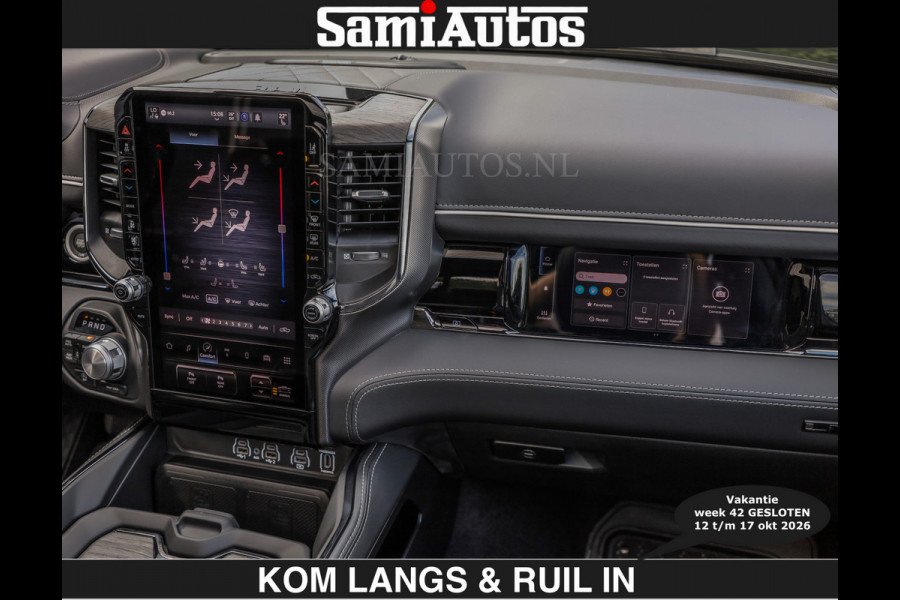 Dodge Ram Limited 540 PK | HUD | €84950,- excl | LUCHTVERING | MASSAGE | PASSAGIERSSCHERM | De Meest Luxe en Volle Pick-Up in zijn Klasse  Comfortabele Dubbele Cabine met Royale 5 Zitplaatsen | Voorraadnummer: 2370 - 5411 | De specialist in Amerikaanse pick‑ups in Nederland en Europa.