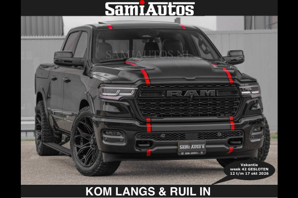 Dodge Ram Limited 540 PK | HUD | €84950,- excl | LUCHTVERING | MASSAGE | PASSAGIERSSCHERM | De Meest Luxe en Volle Pick-Up in zijn Klasse  Comfortabele Dubbele Cabine met Royale 5 Zitplaatsen | Voorraadnummer: 2370 - 5411 | De specialist in Amerikaanse pick‑ups in Nederland en Europa.