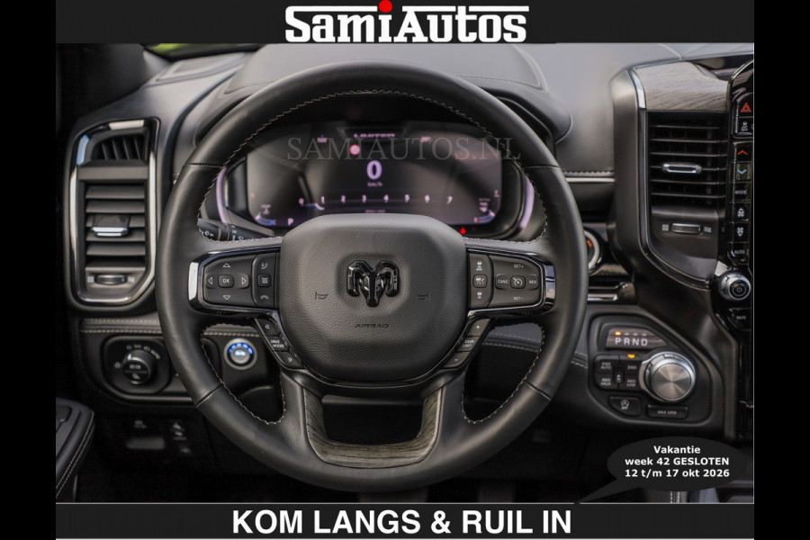 Dodge Ram Limited 540 PK | HUD | €84950,- excl | LUCHTVERING | MASSAGE | PASSAGIERSSCHERM | De Meest Luxe en Volle Pick-Up in zijn Klasse  Comfortabele Dubbele Cabine met Royale 5 Zitplaatsen | Voorraadnummer: 2370 - 5411 | De specialist in Amerikaanse pick‑ups in Nederland en Europa.