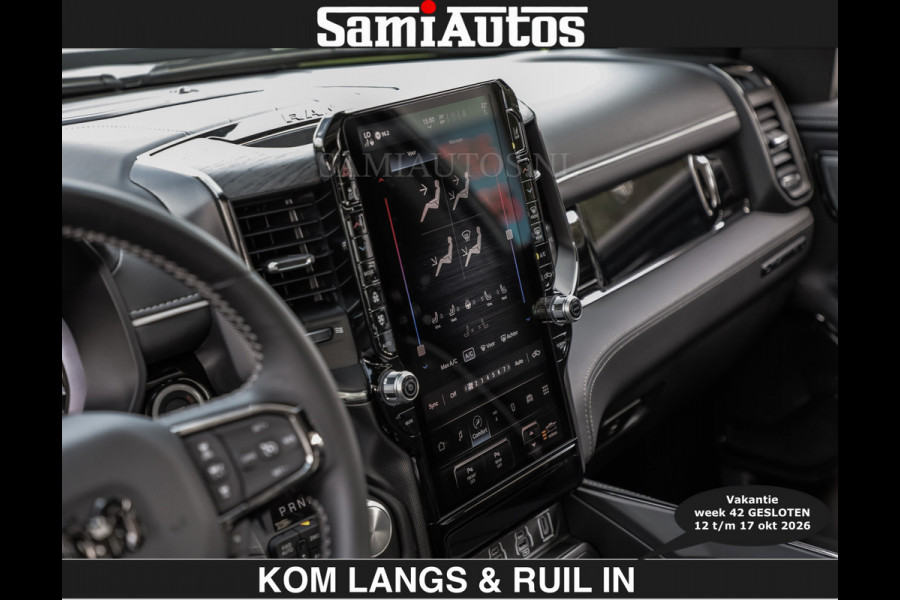 Dodge Ram Limited 540 PK | HUD | €84950,- excl | LUCHTVERING | MASSAGE | PASSAGIERSSCHERM | De Meest Luxe en Volle Pick-Up in zijn Klasse  Comfortabele Dubbele Cabine met Royale 5 Zitplaatsen | Voorraadnummer: 2370 - 5411 | De specialist in Amerikaanse pick‑ups in Nederland en Europa.