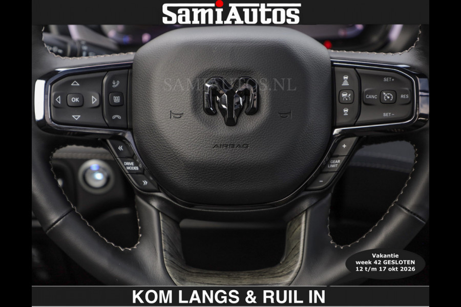 Dodge Ram Limited 540 PK | HUD | €84950,- excl | LUCHTVERING | MASSAGE | PASSAGIERSSCHERM | De Meest Luxe en Volle Pick-Up in zijn Klasse  Comfortabele Dubbele Cabine met Royale 5 Zitplaatsen | Voorraadnummer: 2370 - 5411 | De specialist in Amerikaanse pick‑ups in Nederland en Europa.