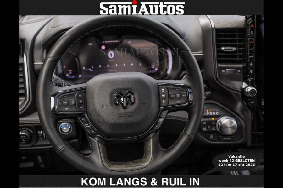 Dodge Ram Limited 540 PK | HUD | €84950,- excl | LUCHTVERING | MASSAGE | PASSAGIERSSCHERM | De Meest Luxe en Volle Pick-Up in zijn Klasse  Comfortabele Dubbele Cabine met Royale 5 Zitplaatsen | Voorraadnummer: 2370 - 5411 | De specialist in Amerikaanse pick‑ups in Nederland en Europa.