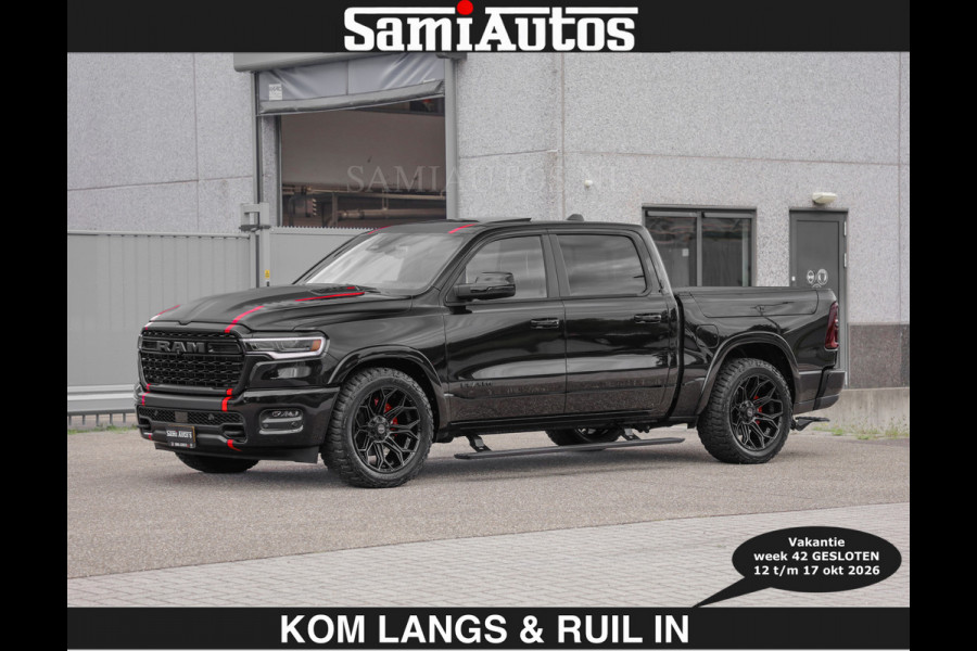 Dodge Ram Limited 540 PK | HUD | €84950,- excl | LUCHTVERING | MASSAGE | PASSAGIERSSCHERM | De Meest Luxe en Volle Pick-Up in zijn Klasse  Comfortabele Dubbele Cabine met Royale 5 Zitplaatsen | Voorraadnummer: 2370 - 5411 | De specialist in Amerikaanse pick‑ups in Nederland en Europa.