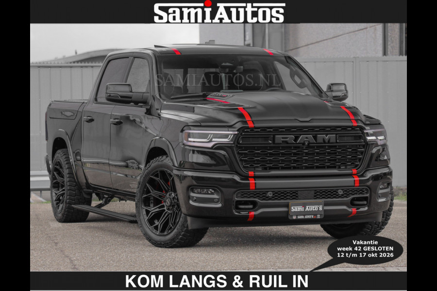 Dodge Ram Limited 540 PK | HUD | €84950,- excl | LUCHTVERING | MASSAGE | PASSAGIERSSCHERM | De Meest Luxe en Volle Pick-Up in zijn Klasse  Comfortabele Dubbele Cabine met Royale 5 Zitplaatsen | Voorraadnummer: 2370 - 5411 | De specialist in Amerikaanse pick‑ups in Nederland en Europa.