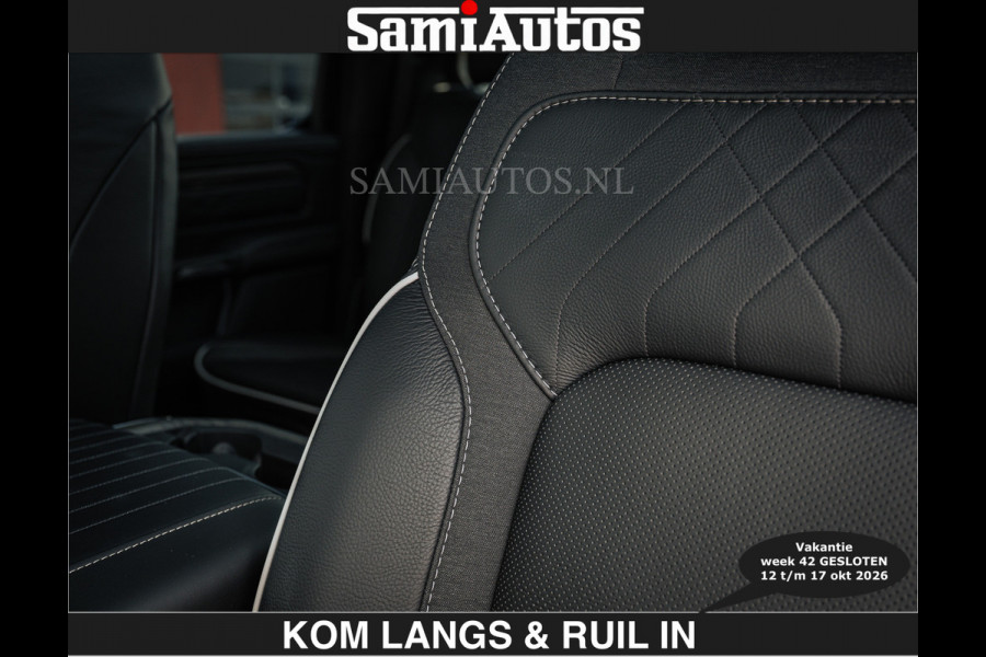 Dodge Ram HULK PACKAGE | Limited Night H.O 540HP €84950,- excl | Massage + Full Option | De Meest Luxe en Volle Pick-Up in zijn Klasse | H Comfortabele Dubbele Cabine met Royale 5 Zitplaatsen | BPM vrij | Nu Leverbaar uit Voorraad | Voorraad Nr 2353 - 5412 | De specialist in Amerikaanse pick‑ups in Nederland en Europa.