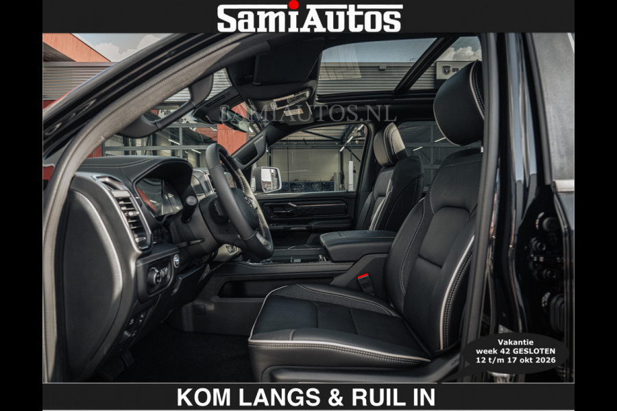 Dodge Ram HULK PACKAGE | Limited Night H.O 540HP €84950,- excl | Massage + Full Option | De Meest Luxe en Volle Pick-Up in zijn Klasse | H Comfortabele Dubbele Cabine met Royale 5 Zitplaatsen | BPM vrij | Nu Leverbaar uit Voorraad | Voorraad Nr 2353 - 5412 | De specialist in Amerikaanse pick‑ups in Nederland en Europa.
