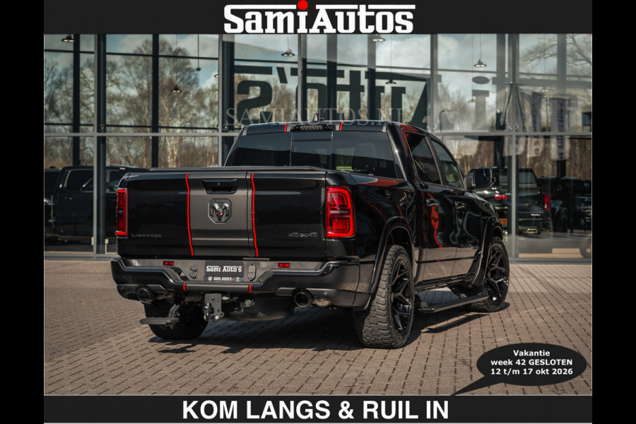 Dodge Ram HULK PACKAGE | Limited Night H.O 540HP €84950,- excl | Massage + Full Option | De Meest Luxe en Volle Pick-Up in zijn Klasse | H Comfortabele Dubbele Cabine met Royale 5 Zitplaatsen | BPM vrij | Nu Leverbaar uit Voorraad | Voorraad Nr 2353 - 5412 | De specialist in Amerikaanse pick‑ups in Nederland en Europa.