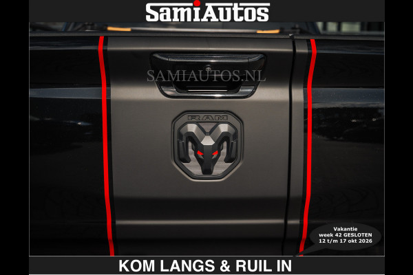 Dodge Ram HULK PACKAGE | Limited Night H.O 540HP €84950,- excl | Massage + Full Option | De Meest Luxe en Volle Pick-Up in zijn Klasse | H Comfortabele Dubbele Cabine met Royale 5 Zitplaatsen | BPM vrij | Nu Leverbaar uit Voorraad | Voorraad Nr 2353 - 5412 | De specialist in Amerikaanse pick‑ups in Nederland en Europa.