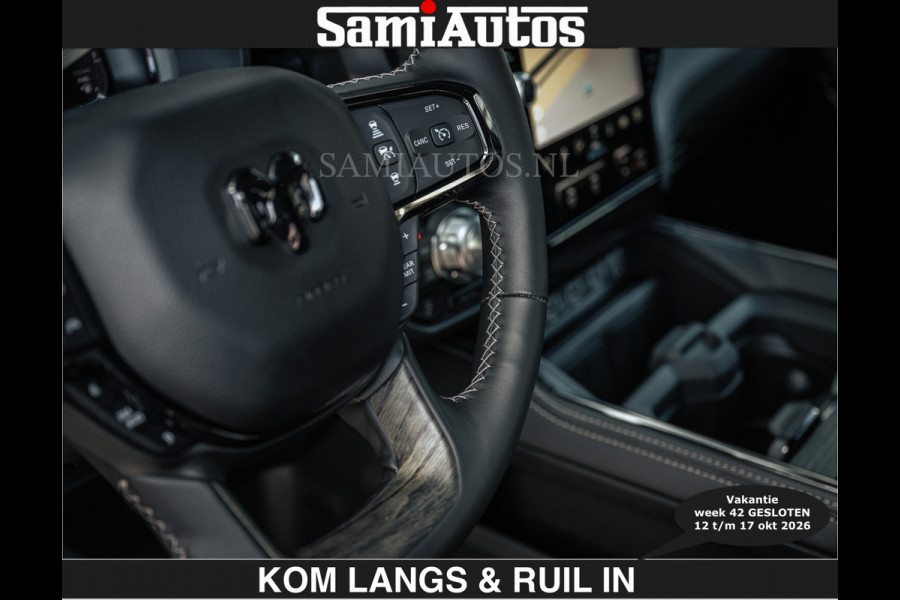 Dodge Ram HULK PACKAGE | Limited Night H.O 540HP €84950,- excl | Massage + Full Option | De Meest Luxe en Volle Pick-Up in zijn Klasse | H Comfortabele Dubbele Cabine met Royale 5 Zitplaatsen | BPM vrij | Nu Leverbaar uit Voorraad | Voorraad Nr 2353 - 5412 | De specialist in Amerikaanse pick‑ups in Nederland en Europa.