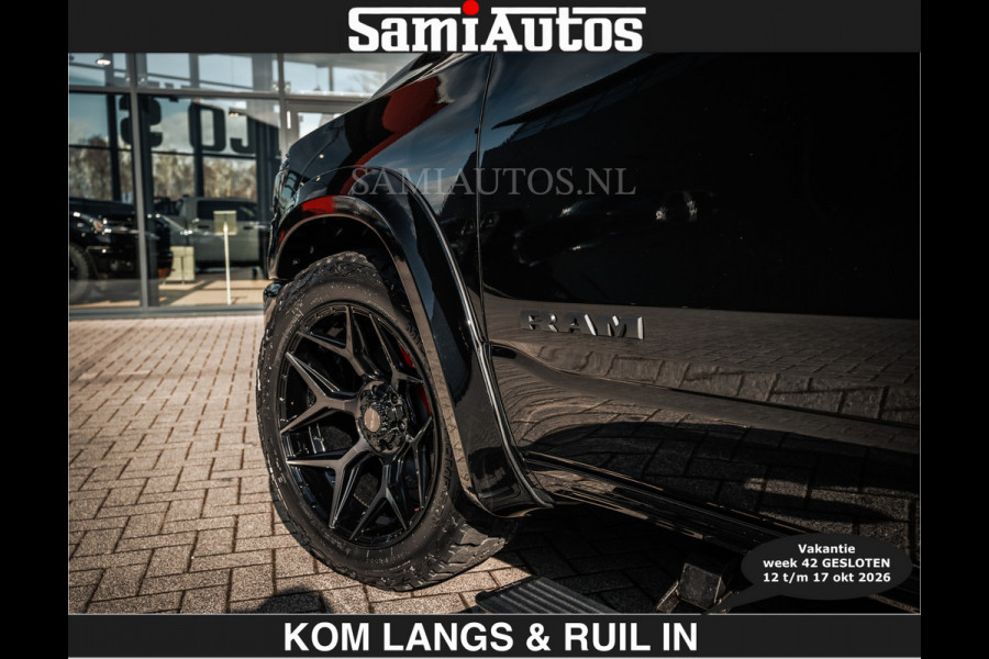 Dodge Ram HULK PACKAGE | Limited Night H.O 540HP €84950,- excl | Massage + Full Option | De Meest Luxe en Volle Pick-Up in zijn Klasse | H Comfortabele Dubbele Cabine met Royale 5 Zitplaatsen | BPM vrij | Nu Leverbaar uit Voorraad | Voorraad Nr 2353 - 5412 | De specialist in Amerikaanse pick‑ups in Nederland en Europa.