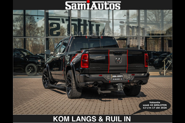 Dodge Ram HULK PACKAGE | Limited Night H.O 540HP €84950,- excl | Massage + Full Option | De Meest Luxe en Volle Pick-Up in zijn Klasse | H Comfortabele Dubbele Cabine met Royale 5 Zitplaatsen | BPM vrij | Nu Leverbaar uit Voorraad | Voorraad Nr 2353 - 5412 | De specialist in Amerikaanse pick‑ups in Nederland en Europa.