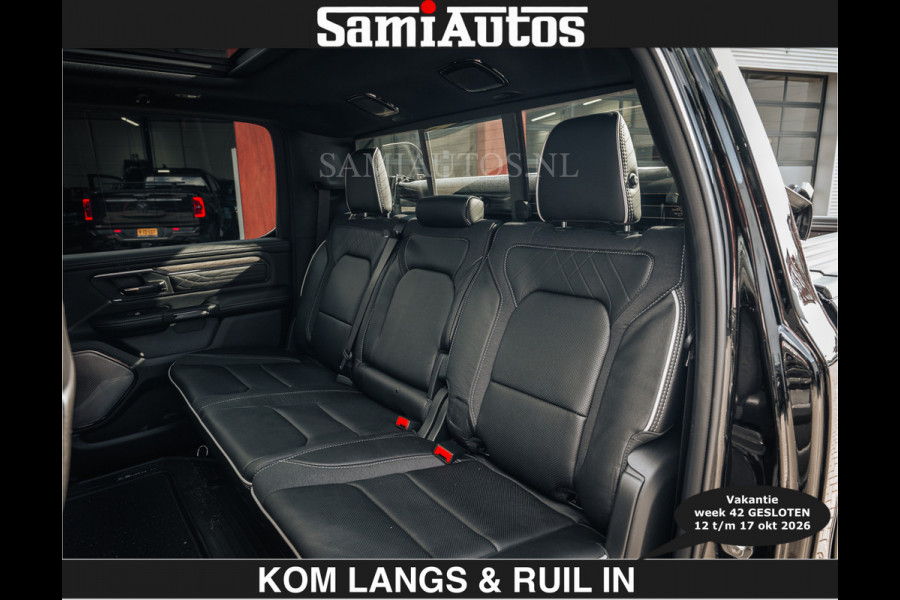 Dodge Ram HULK PACKAGE | Limited Night H.O 540HP €84950,- excl | Massage + Full Option | De Meest Luxe en Volle Pick-Up in zijn Klasse | H Comfortabele Dubbele Cabine met Royale 5 Zitplaatsen | BPM vrij | Nu Leverbaar uit Voorraad | Voorraad Nr 2353 - 5412 | De specialist in Amerikaanse pick‑ups in Nederland en Europa.