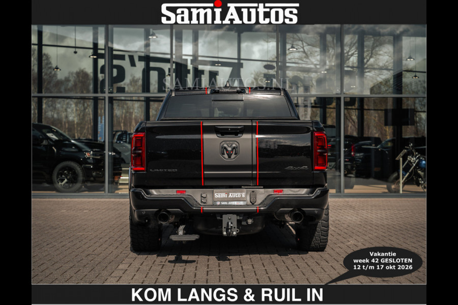 Dodge Ram HULK PACKAGE | Limited Night H.O 540HP €84950,- excl | Massage + Full Option | De Meest Luxe en Volle Pick-Up in zijn Klasse | H Comfortabele Dubbele Cabine met Royale 5 Zitplaatsen | BPM vrij | Nu Leverbaar uit Voorraad | Voorraad Nr 2353 - 5412 | De specialist in Amerikaanse pick‑ups in Nederland en Europa.