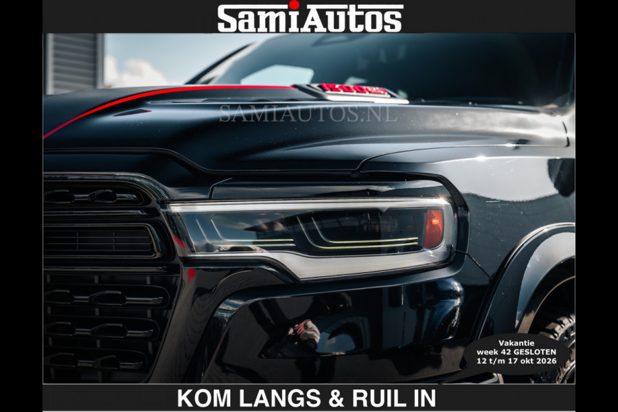 Dodge Ram HULK PACKAGE | Limited Night H.O 540HP €84950,- excl | Massage + Full Option | De Meest Luxe en Volle Pick-Up in zijn Klasse | H Comfortabele Dubbele Cabine met Royale 5 Zitplaatsen | BPM vrij | Nu Leverbaar uit Voorraad | Voorraad Nr 2353 - 5412 | De specialist in Amerikaanse pick‑ups in Nederland en Europa.