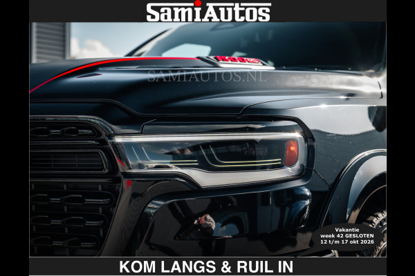 Dodge Ram HULK PACKAGE | Limited Night H.O 540HP €84950,- excl | Massage + Full Option | De Meest Luxe en Volle Pick-Up in zijn Klasse | H Comfortabele Dubbele Cabine met Royale 5 Zitplaatsen | BPM vrij | Nu Leverbaar uit Voorraad | Voorraad Nr 2353 - 5412 | De specialist in Amerikaanse pick‑ups in Nederland en Europa.
