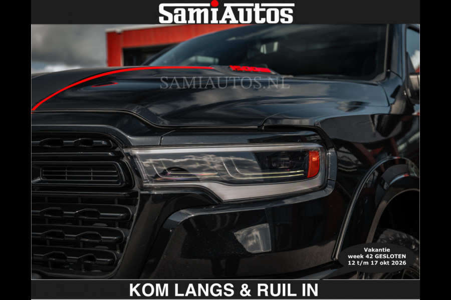 Dodge Ram HULK PACKAGE | Limited Night H.O 540HP €84950,- excl | Massage + Full Option | De Meest Luxe en Volle Pick-Up in zijn Klasse | H Comfortabele Dubbele Cabine met Royale 5 Zitplaatsen | BPM vrij | Nu Leverbaar uit Voorraad | Voorraad Nr 2353 - 5412 | De specialist in Amerikaanse pick‑ups in Nederland en Europa.